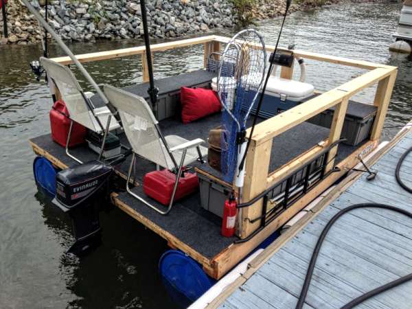 Homemade Pontoon Boat